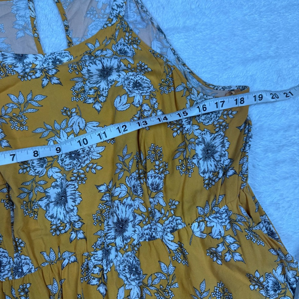 Torrid Yellow Floral Sleeveless Dress - Picture 7 of 8